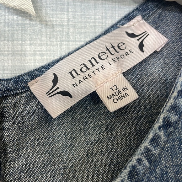 Nanette Lepore denim dress size 12 - Picture 4 of 8